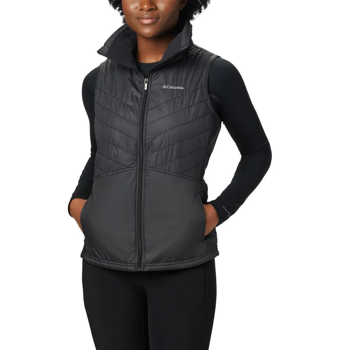 Columbia Mix It Around Long Vest II Gilet Lungo In Piuma Sintetica Donna - Omni-Shield, Tasche, Zip A Due Vie