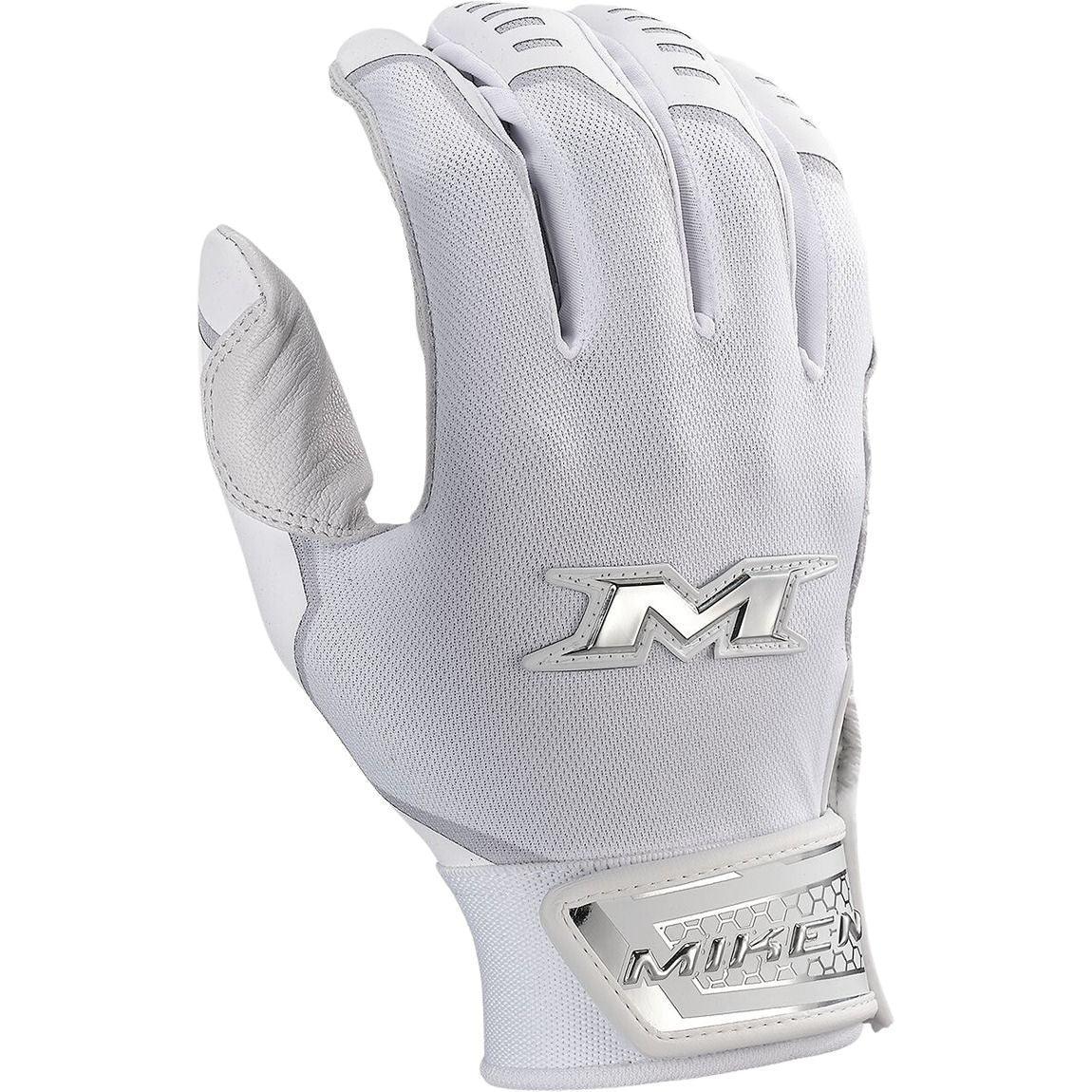 Gants de frappe Miken ULTRA PRO SLOWPITCH, BLANC, ADULTE XL Gants de frappe Miken ULTRA PRO SLOWPITCH, BLANC, ADULTE XL