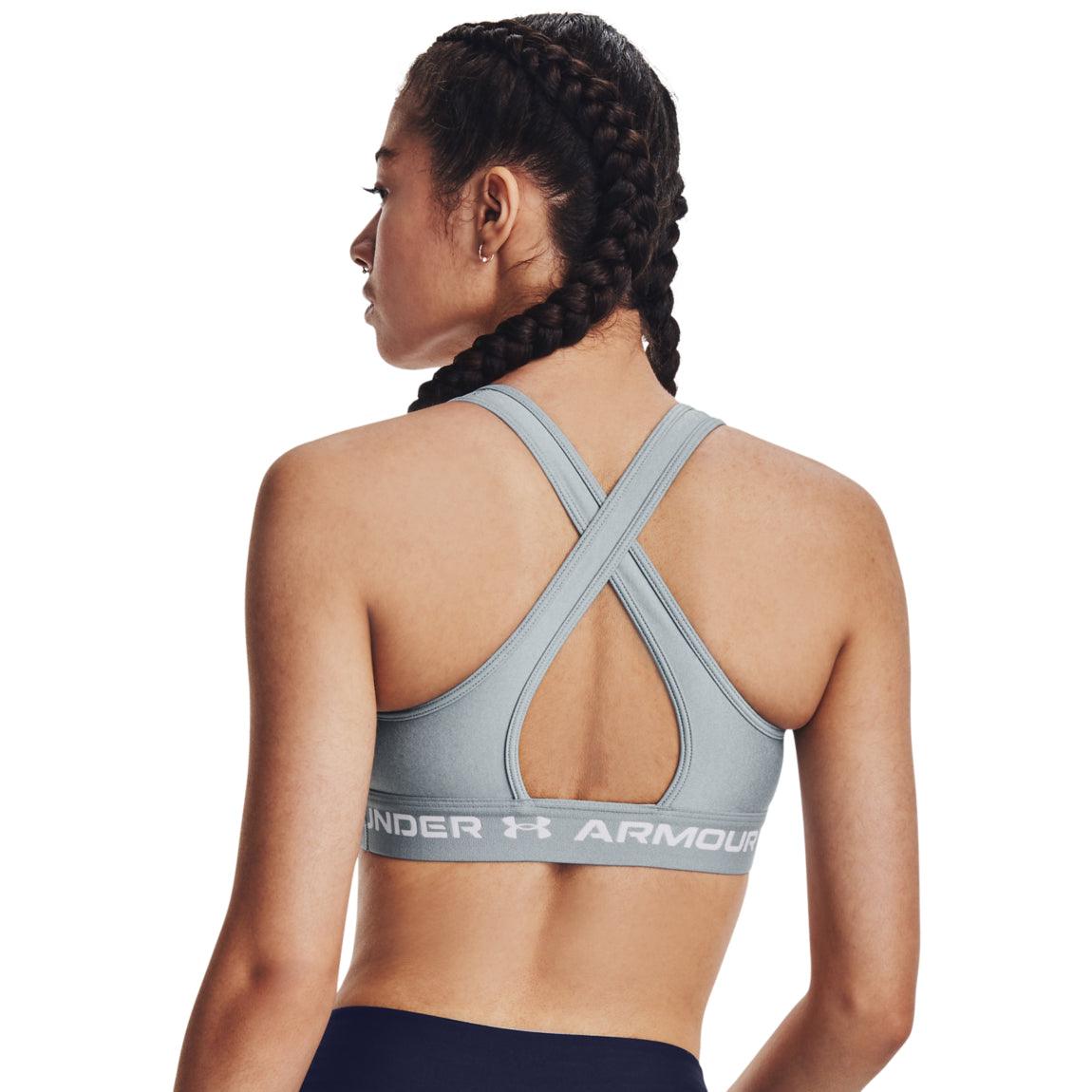 UA Armour® Mid Crossback Heather Sports Bra - Women - Sports Excellence