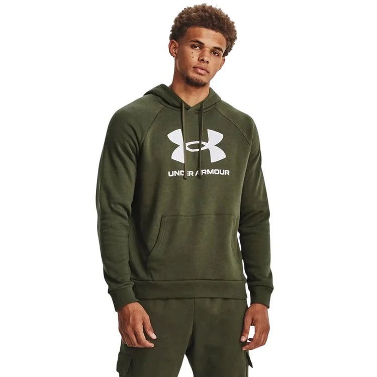Sweat à capuchon Logo Under Armour Rival Fleece Homme