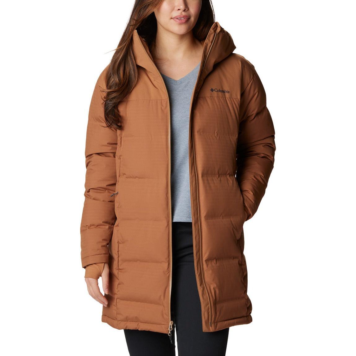 Brown down hotsell jacket women's