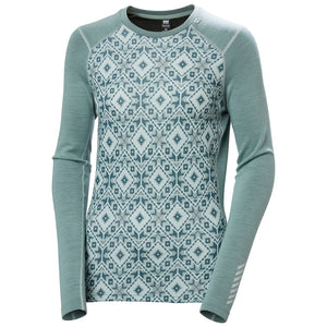 Helly Hansen LIFA® Merino Graphic Long-Sleeve Crew Base Layer - Women