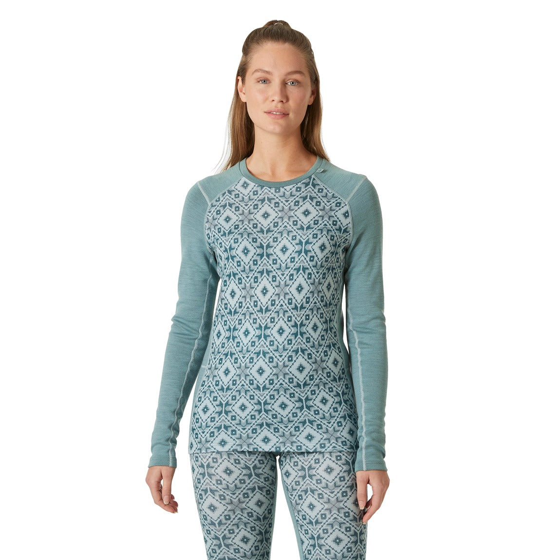 Helly Hansen LIFA® Merino Graphic Long-Sleeve Crew Base Layer - Women