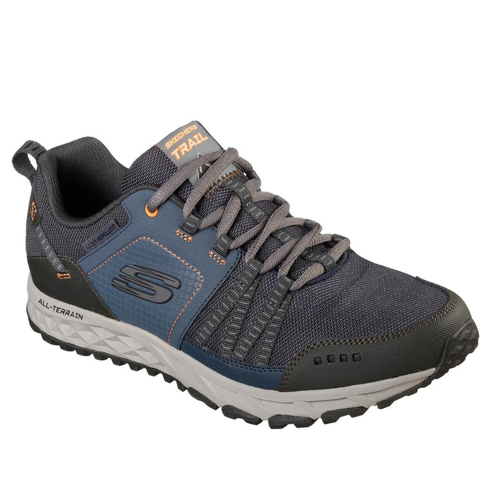 Mens Skechers Trail Sport - Escape Plan 51591 Memory Foam Water Repellent  Lace