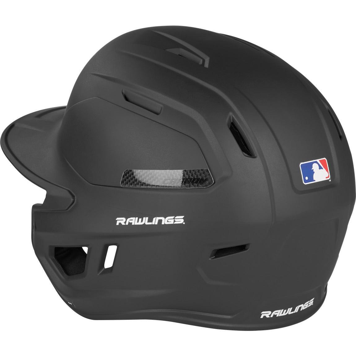 2024 Rawlings Mach Carbon 1 Tone Matte Senior Baseball Helmet Sports   CAR07A Blk 3 