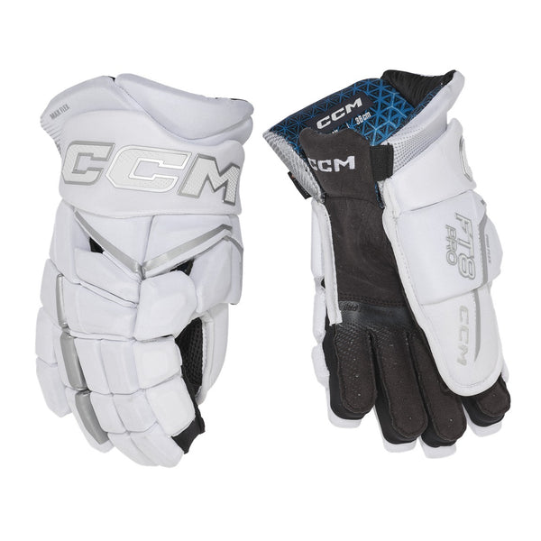 CCM Jetspeed FT8 Pro Hockey Gloves (White Edition) - Junior