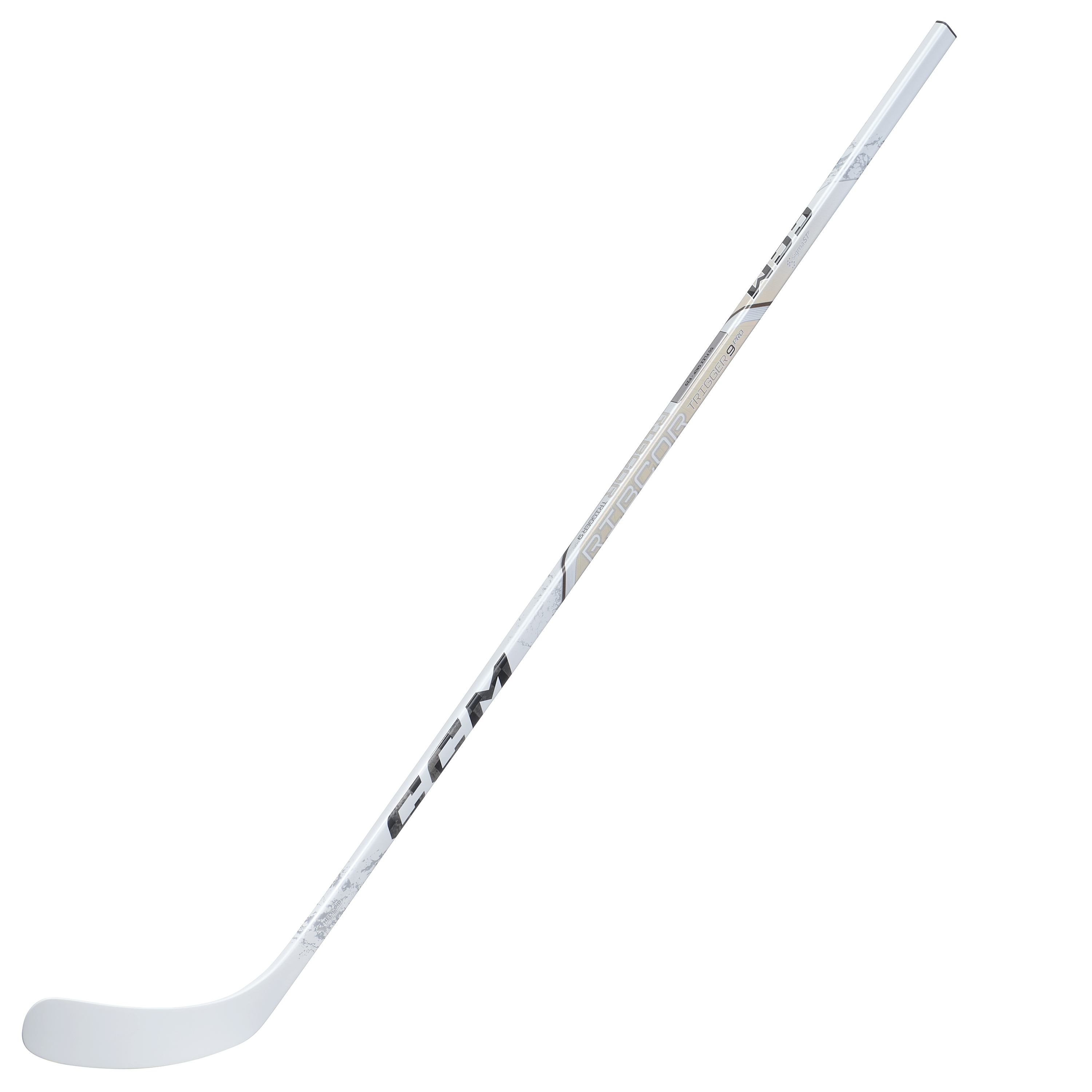 CCM Ribcor Trigger 9 Pro (WHITE) Hockey Stick - Junior