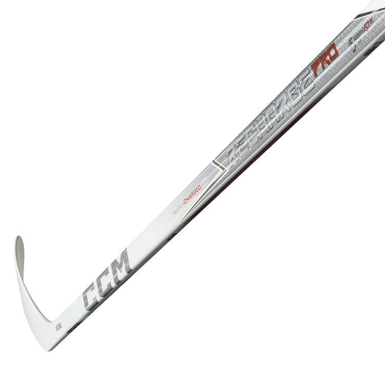 CCM Tacks Recharge Pro Hockey Stick (WHITE)