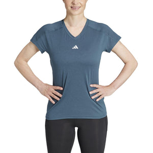 AEROREADY Train Essentials Minimal Branding V-Neck T-Shirt - Women - Sports Excellence