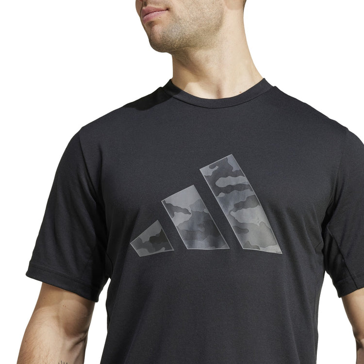 adidas Train Essentials Camo Graphic Logo Tee - Men