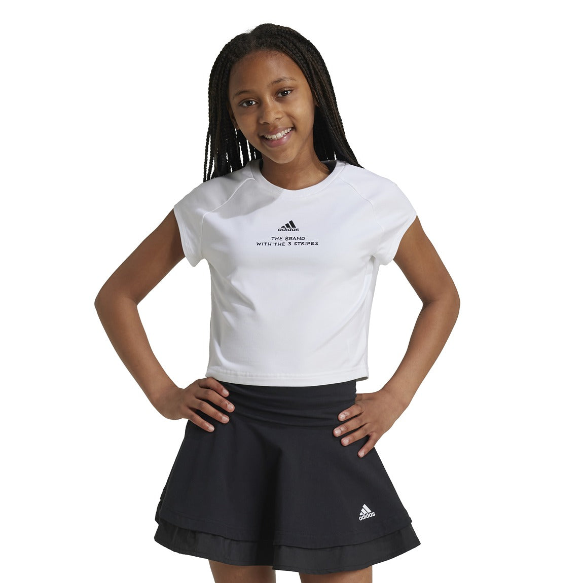 Girls adidas crop top on sale