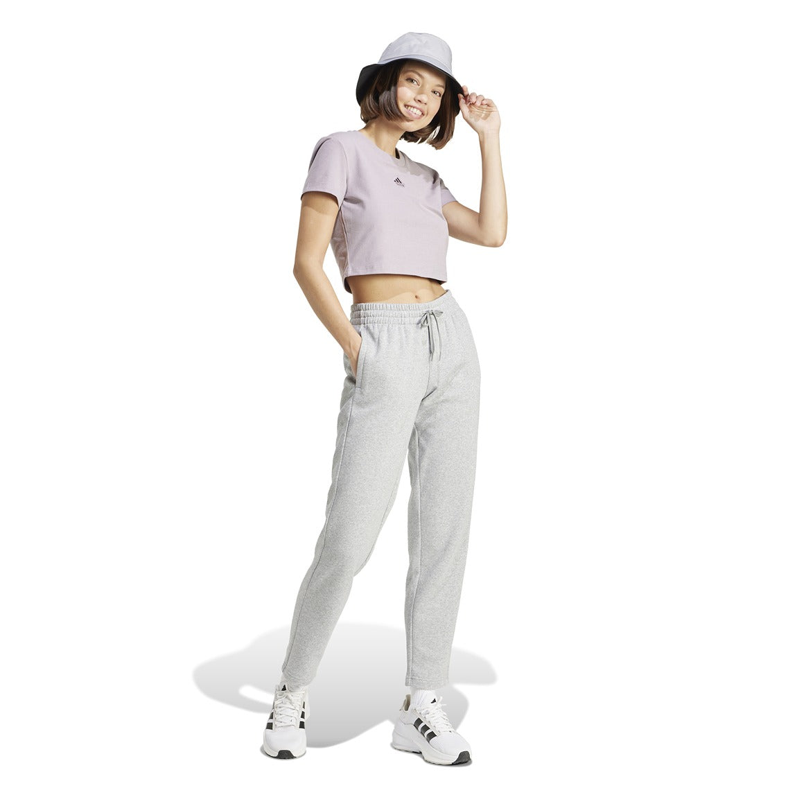 adidas Essentials Small Logo Feel Cozy Open Hem Pants - Women