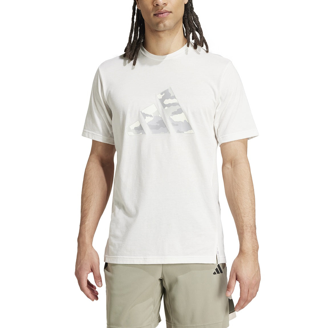 adidas Train Essentials Camo Graphic Logo Tee - Men