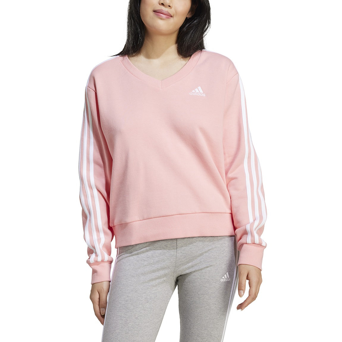 adidas Essentials 3 Stripes V-Neck sweatshirt - Women