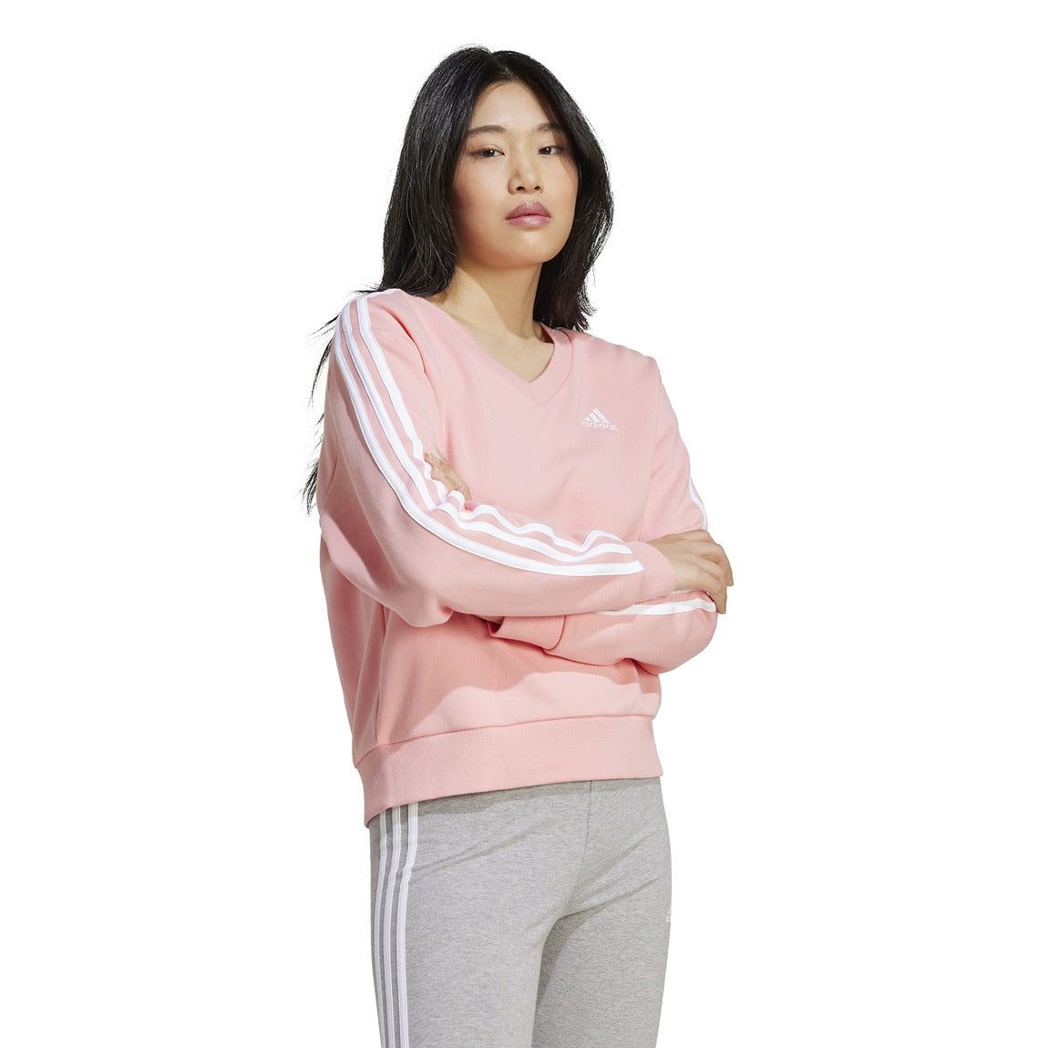 adidas Essentials 3 Stripes V-Neck sweatshirt - Women