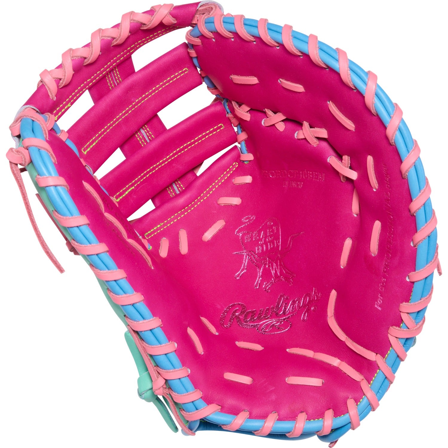 Rawlings HOH Color Sync 10 Pink Teal 13-Inch First Base Mitt
