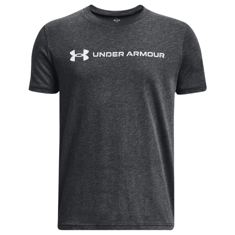 Under Armour UA Logo Wordmark Short Sleeve Boys