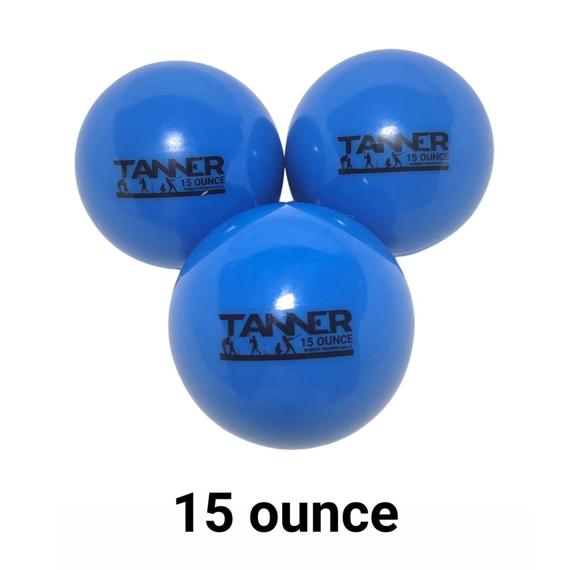 Tanner Tees Weighted Ball /Plyo Balls (Single Weight) 15 oz Weighted Baseballs