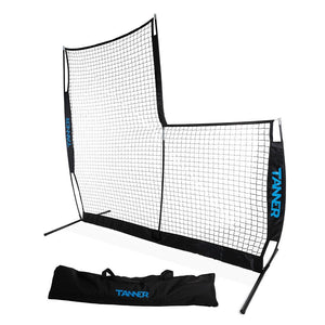 Tanner Tees Portable L Screen Pitching Net with Carry Bag