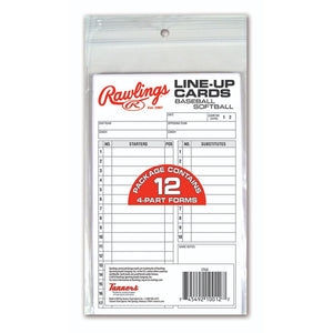 Rawlings Line-Up Cards (12 cards)