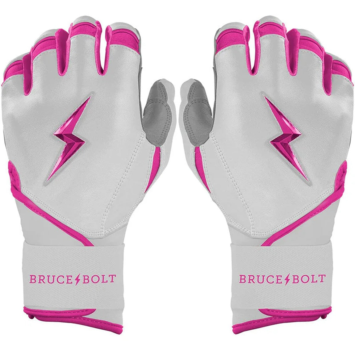 Bruce Bolt Chrome Series Long Cuff Batting Gloves (2026)