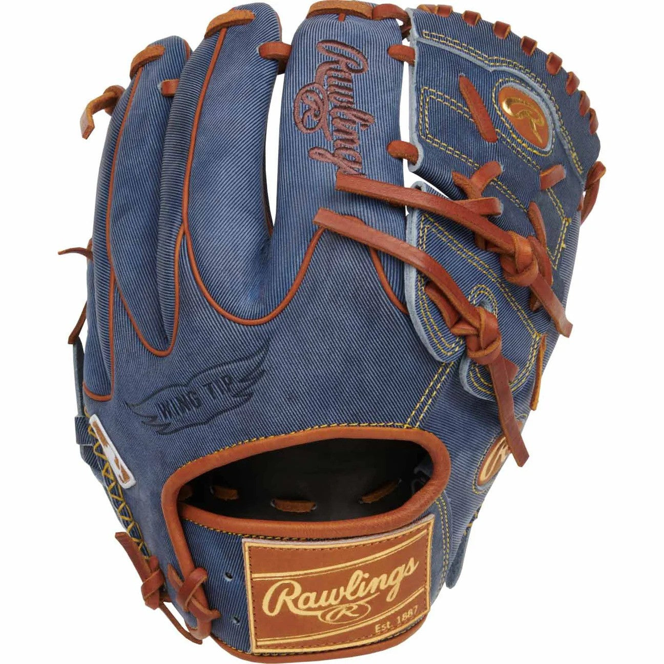 2025 Rawlings Denim Limited Edition 11.5" Heart of the Hide Pitcher's Glove (PRO205W-9D)