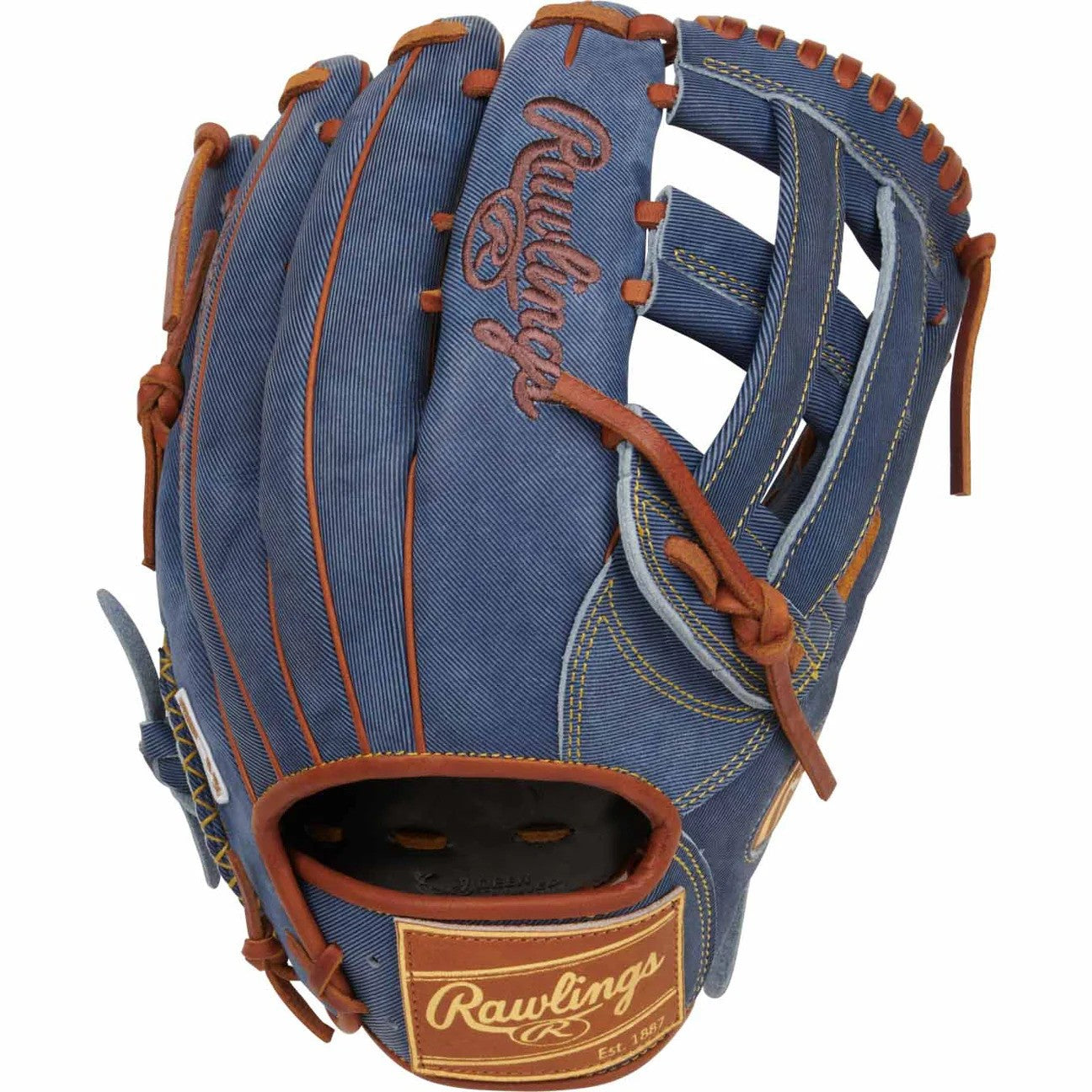 2025 Rawlings Denim Limited Edition 12.75" Heart of the Hide Outfield Glove (R00704827)