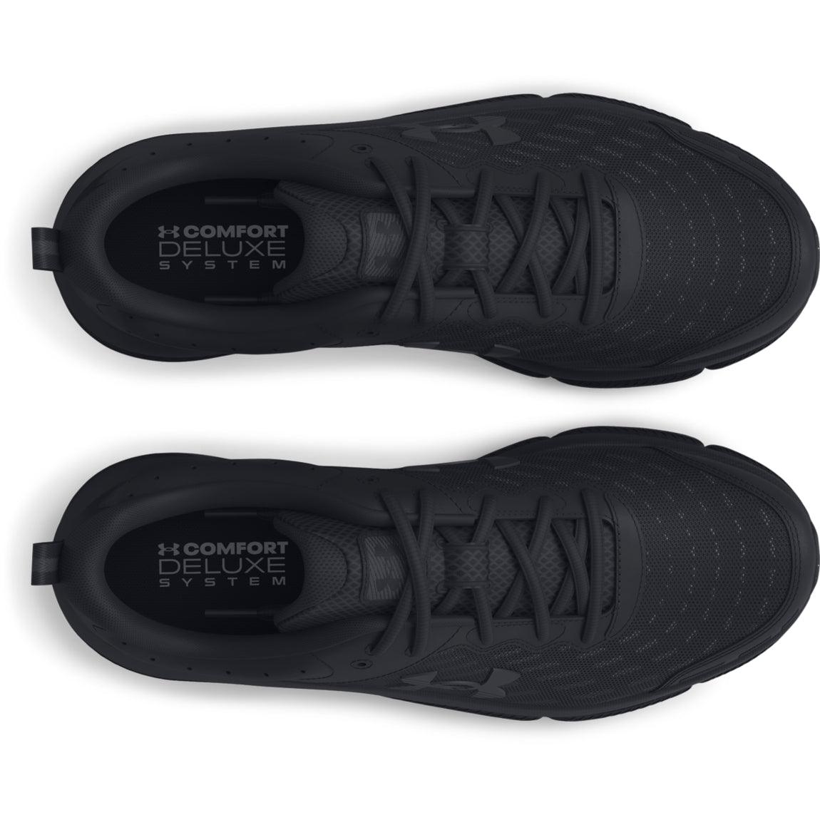 Black store underarmor shoes