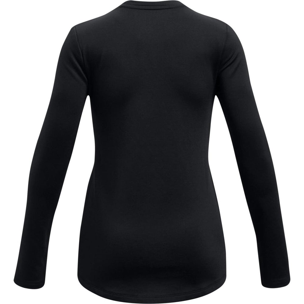 Under Armour Girls Youth ColdGear Long Sleeve Mock Black White XS S M L XL