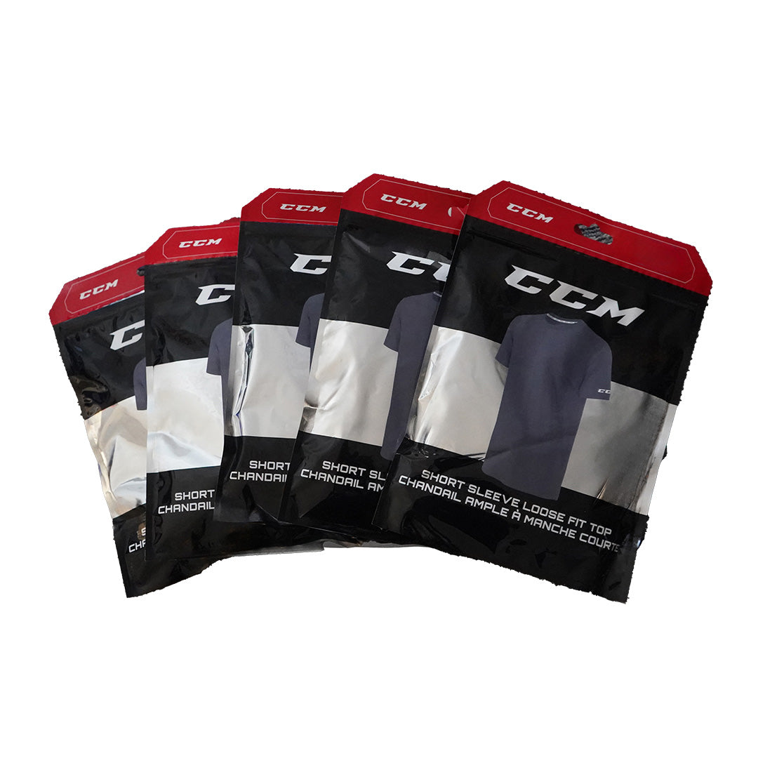 CCM Short Sleeve Loose Fit Top (PACK OF 5) - Junior