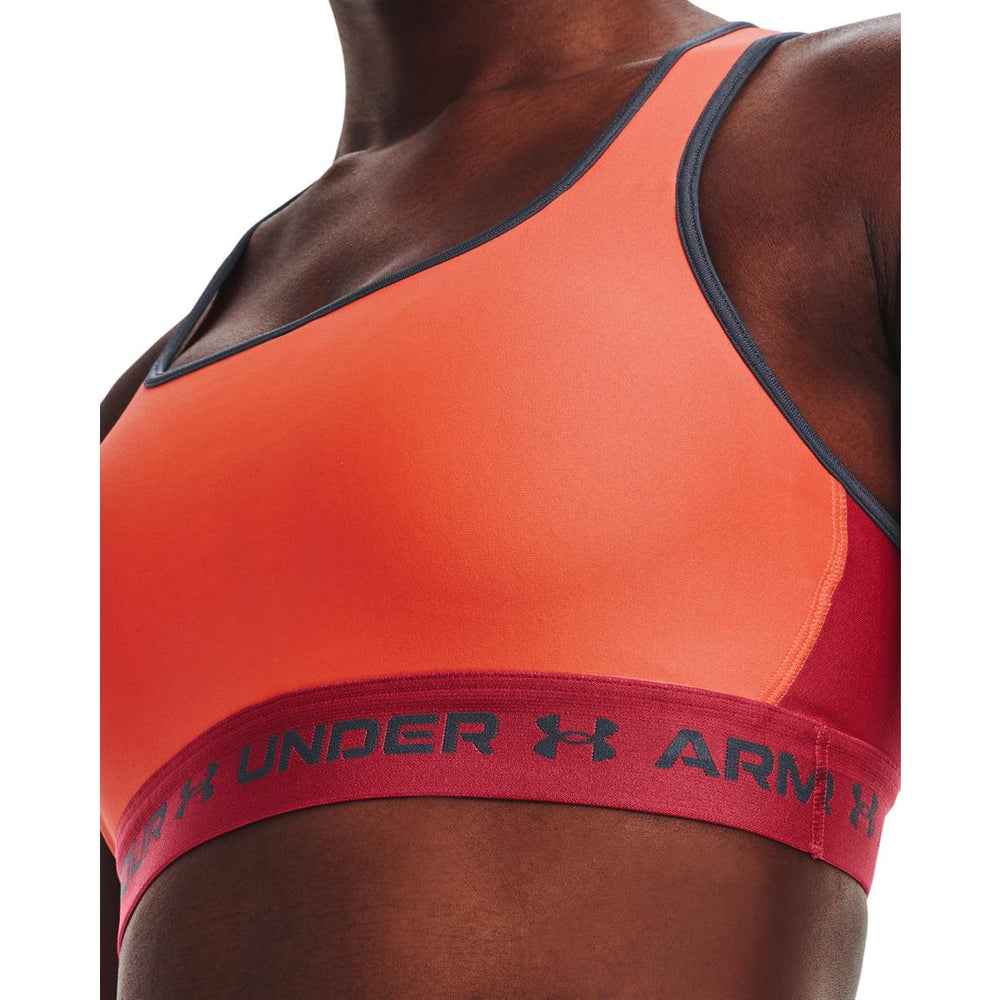 Red Under Armour Womens UA Seamless Low Long Sports Bra - Get The Label