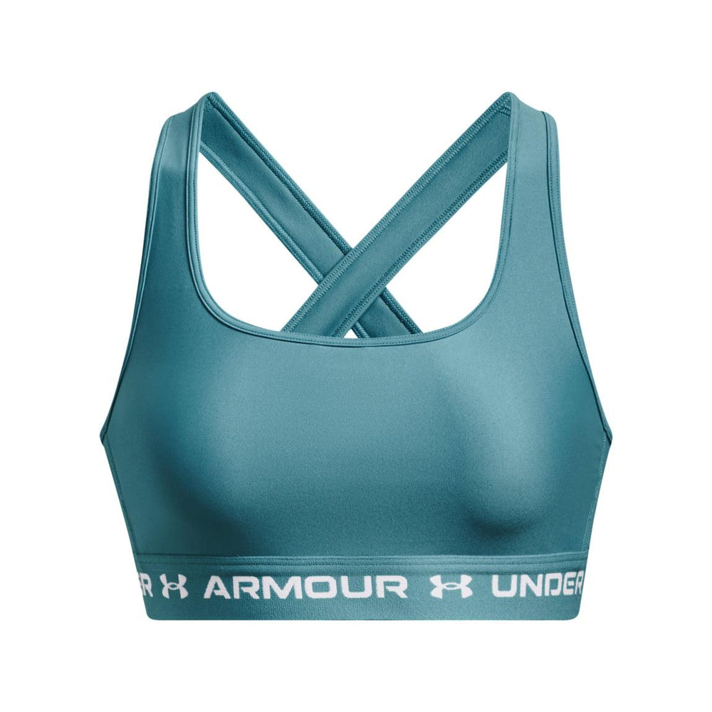 UNDER ARMOUR Sports Bra Size XS 1273504 Aqua Blue NWT
