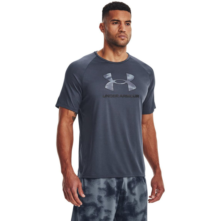 Under Armour Tech Big Logo Print Fill Short Sleeve - Men - Sports Excellence
