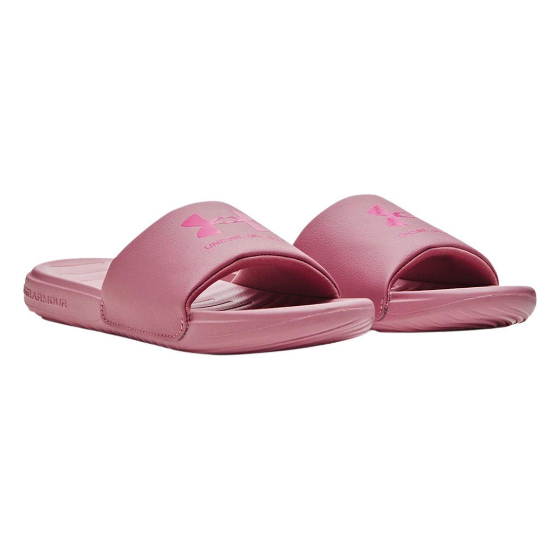 Pink under hot sale armour slides