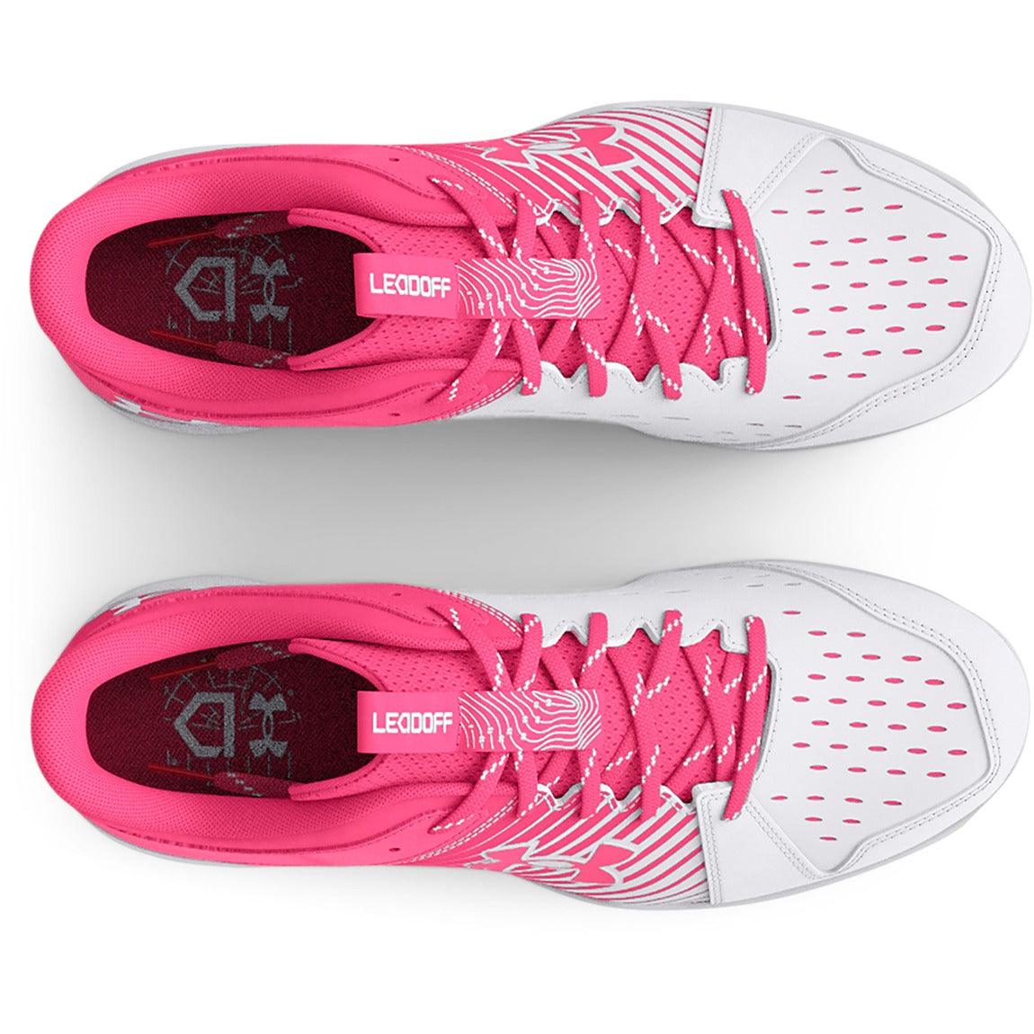 Pink under armour hot sale baseball cleats