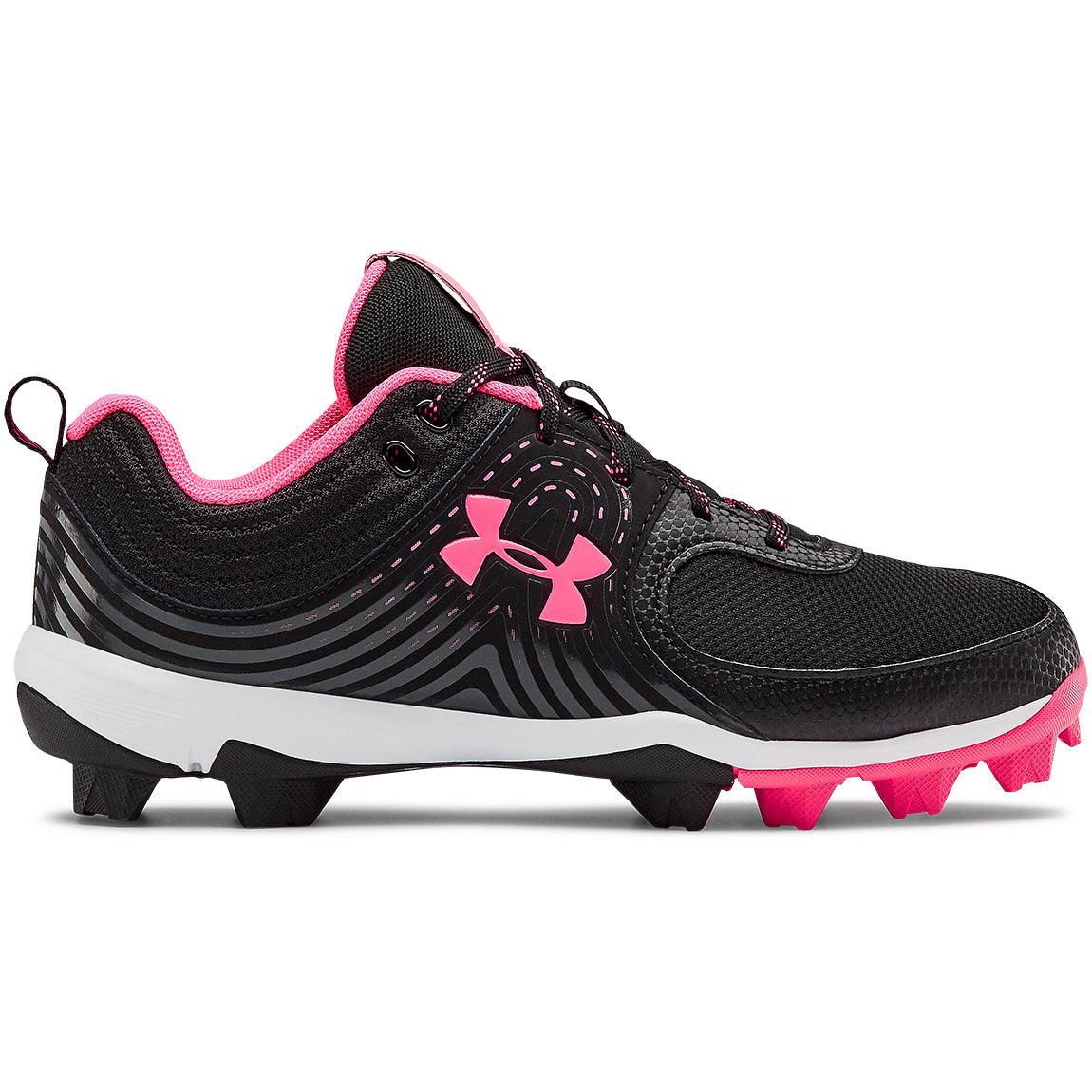 Pink under best sale armour softball cleats