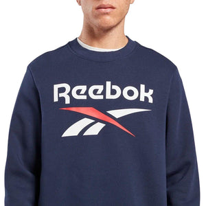 Reebok Identity Fleece Stacked Logo Crew Sweatshirt - Men - Sports Excellence