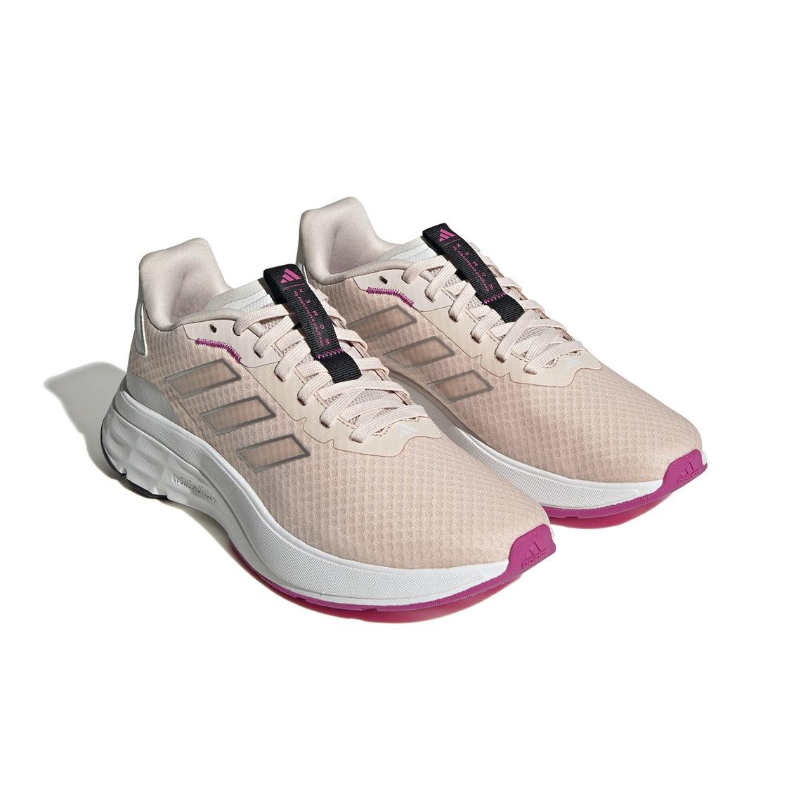 Pink adidas hot sale gym shoes