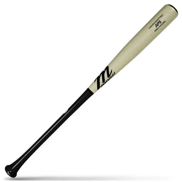Batte De Softball Tucci 34 Pouces - Bois D'érable Naturel/noir - Manche Traditionnel